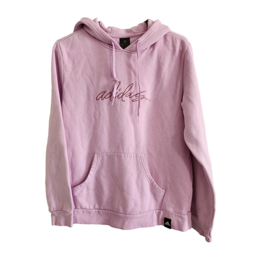 Adidas Sweatshirt / Hoodie Woman's Lilac Pullover - Size - Large
